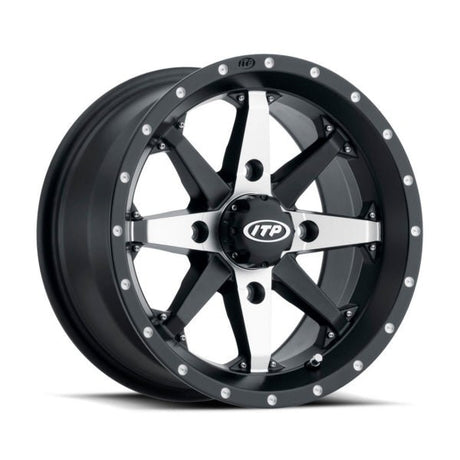 ITP CYCLONE WHEEL 15X7 4/110 5+2 BLACK MACHINED - DRIVEN Canada's Powersports 0709641162531522307727B