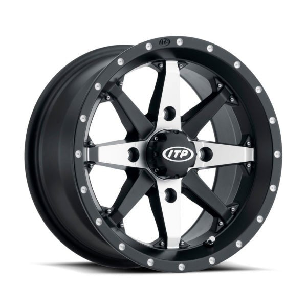 ITP CYCLONE WHEEL 15X7 4/110 5+2 BLACK MACHINED - DRIVEN Canada's Powersports 0709641162531522307727B