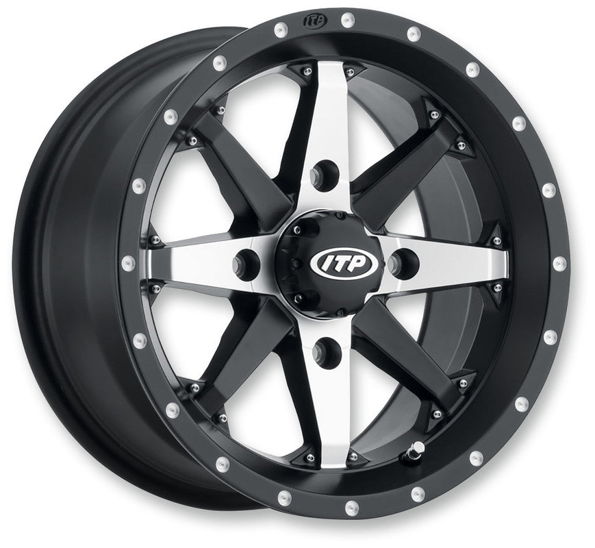 ITP CYCLONE WHEEL 15X7 4/110 5+2 BLACK MACHINED - DRIVEN Canada's Powersports 0709641162531522307727B