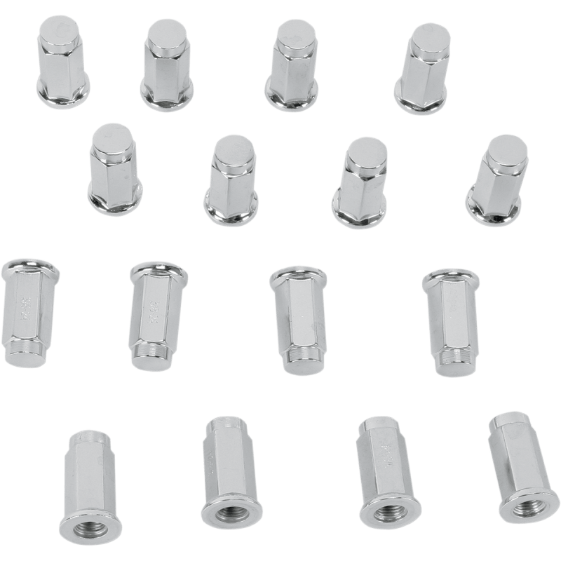 ITP FLAT LUG NUT CHROME 3/8 - 24 16/BOX (ALUG11BX) - DRIVEN Canada's Powersports 033259262240ALUG11BX