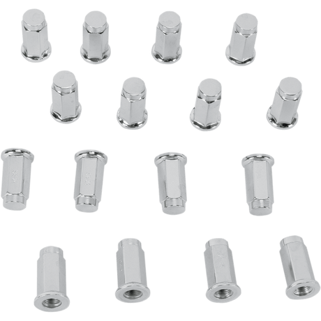 ITP FLAT LUG NUT CHROME 3/8 - 24 16/BOX (ALUG11BX) - DRIVEN Canada's Powersports 033259262240ALUG11BX