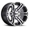 ITP SS ALLOY SS212 12XL7 4/137 5+2 10MM F/R (BLACK MACHINED) - DRIVEN Canada's Powersports 0709641076401222230404B
