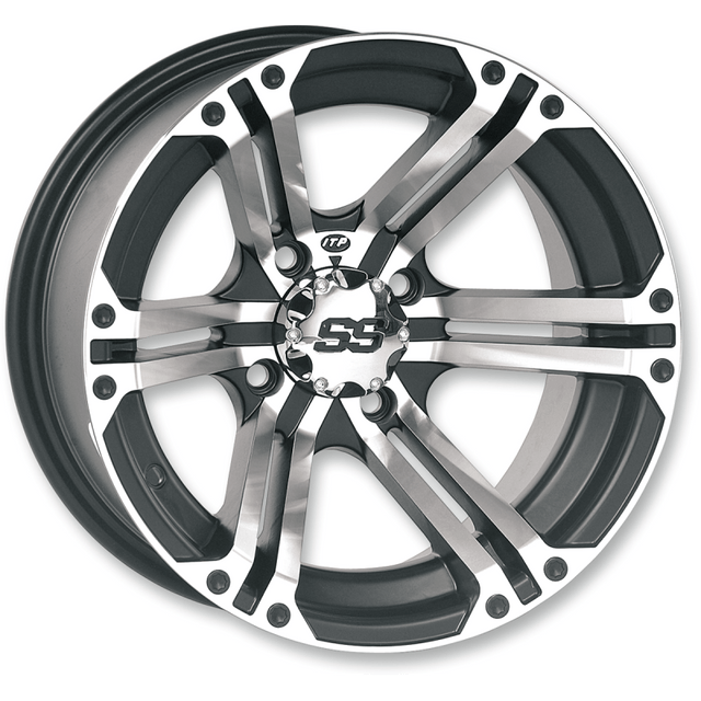 ITP SS212 ALLOY 14X6 4/156 4+2 MACH - BLACK (1428375404B) - DRIVEN Canada's Powersports 0332590035911428375404B
