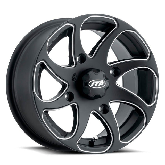 ITP TWISTER 14X7 4/156 5+2 (BLACK MILLED ACCENT) LEFT - DRIVEN Canada's Powersports 0709641208921422329727BL