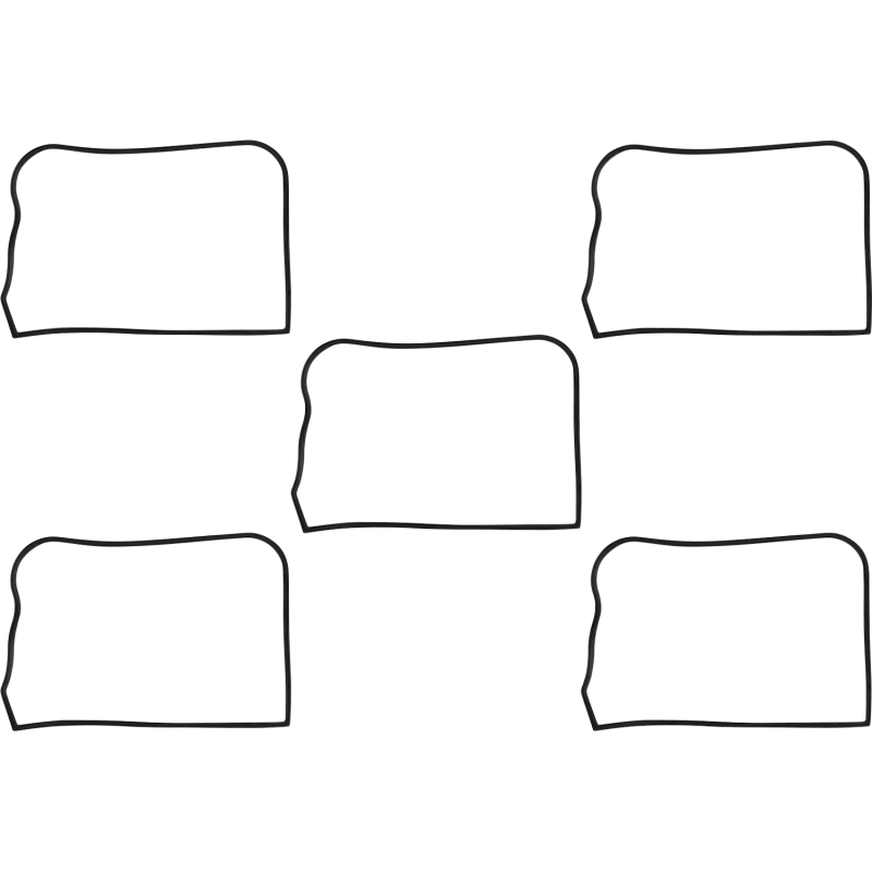 JAMES GASKET 84 - 91 B/T R/CVR UPPER RUBBER (5) (JGI - 17356 - 84 - A) - DRIVEN Canada's Powersports 840037904205JGI - 17356 - 84 - A