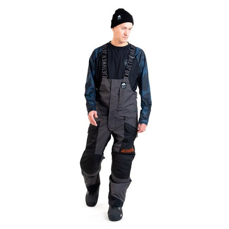 JETHWEAR BIB PANT MEN TREELINE BK/IRON/OG SHELL - DRIVEN Canada's Powersports 7340107561862J2522 - 025 - S