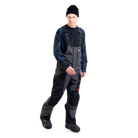 JETHWEAR BIB PANT MEN TREELINE BK/IRON/OG SHELL - DRIVEN Canada's Powersports 7340107561862J2522 - 025 - S