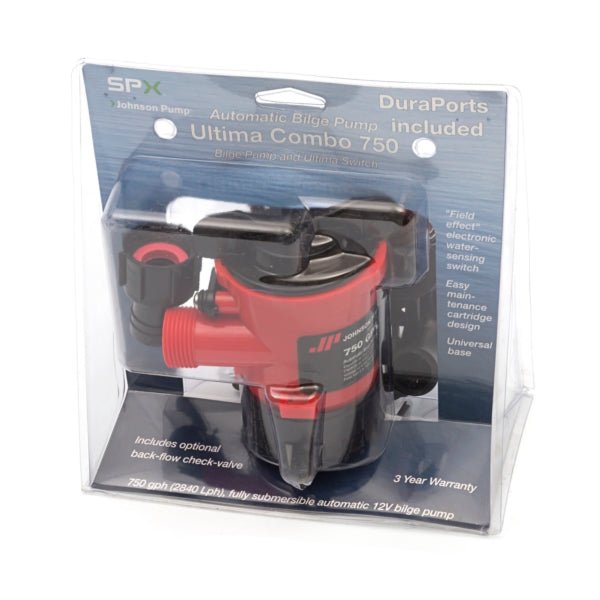 JOHNSONPUMP ULTIMA COMBO BILGE PUMP (07703 - 00) - DRIVEN Canada's Powersports 72932107703307703 - 00