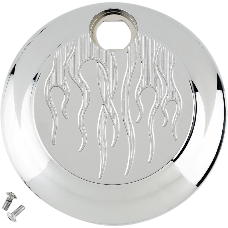 JOKER MACHINE 08 - UP FUEL DOOR FLAME CHROME (04 - 522 - 3) - DRIVEN Canada's Powersports 04 - 522 - 3