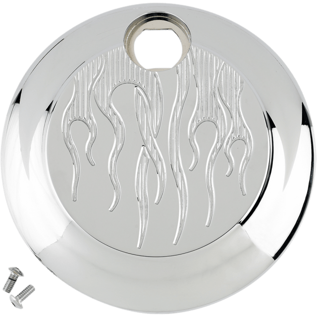 JOKER MACHINE 08 - UP FUEL DOOR FLAME CHROME (04 - 522 - 3) - DRIVEN Canada's Powersports 04 - 522 - 3