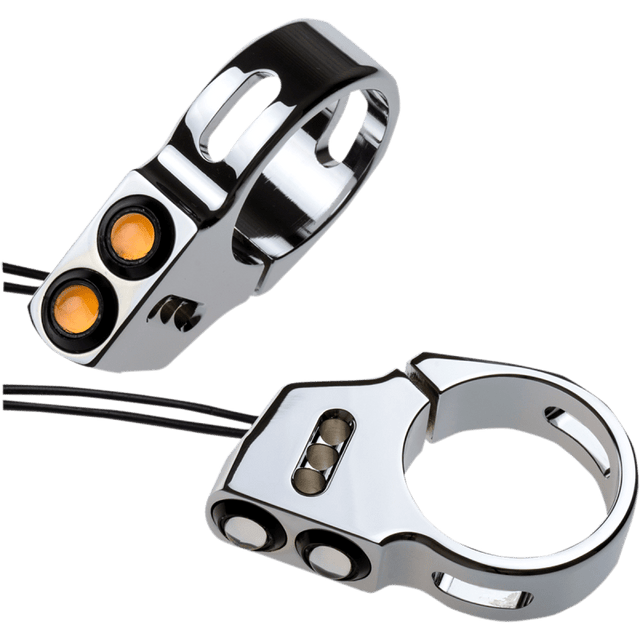 JOKER MACHINE DUAL RAT EYE FORK MOUNT T/SS 41MM CHROME (PR) (05 - 200 - 2C) - DRIVEN Canada's Powersports 05 - 200 - 2C