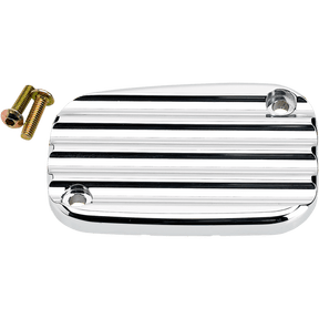 JOKER MACHINE FL/VROD FR MASTER CYL CVR FINNED CHROME (08 - 002C) - DRIVEN Canada's Powersports 08 - 002C