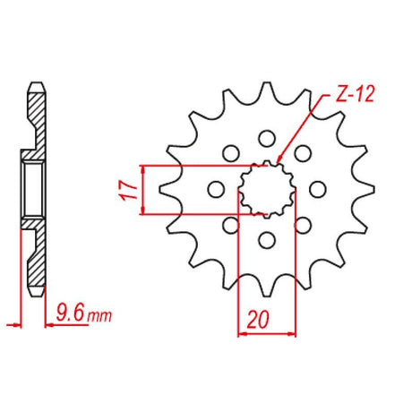 JT SPROCKETS SPROCKET FRONT 428 13T (JTF1905.13) - DRIVEN Canada's Powersports 824225209181JTF1905.13