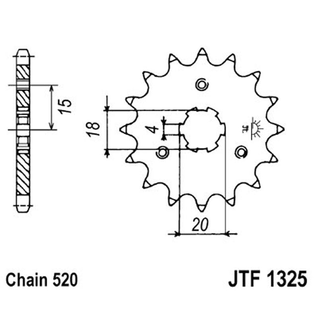 JT SPROCKETS SPROCKET FRONT 520 11T (JTF1325.11) - DRIVEN Canada's Powersports 824225200461JTF1325.11