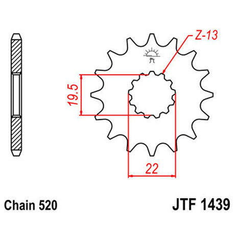 JT SPROCKETS SPROCKET FRONT 520 11T (JTF1439.11) - DRIVEN Canada's Powersports 824225200713JTF1439.11