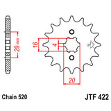 JT SPROCKETS SPROCKET FRONT 520 12T (JTF422.12) - DRIVEN Canada's Powersports 824225203158JTF422.12