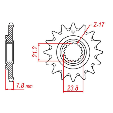 JT SPROCKETS SPROCKET FRONT 520 13T (JTF1344.13SC) - DRIVEN Canada's Powersports 824225209211JTF1344.13SC