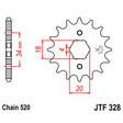 JT SPROCKETS SPROCKET FRONT 520 13T - DRIVEN Canada's Powersports 824225202564JTF328.13