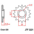 JT SPROCKETS SPROCKET FRONT 520 13T (JTF3221.13) - DRIVEN Canada's Powersports 824225202458JTF3221.13