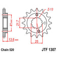 JT SPROCKETS SPROCKET FRONT 520 14T - DRIVEN Canada's Powersports 824225200355JTF1307.14