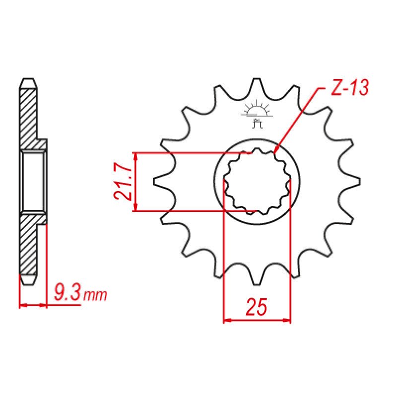 JT SPROCKETS SPROCKET FRONT 520 14T - DRIVEN Canada's Powersports 824225208658JTF1539.14RB