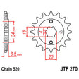 JT SPROCKETS SPROCKET FRONT 520 14T (JTF270.14) - DRIVEN Canada's Powersports 824225201710JTF270.14