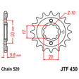 JT SPROCKETS SPROCKET FRONT 520 14T (JTF430.14) - DRIVEN Canada's Powersports 824225203493JTF430.14