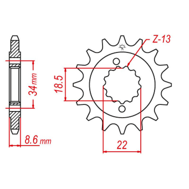 JT SPROCKETS SPROCKET FRONT 520 15T (JTF1908.15) - DRIVEN Canada's Powersports 824225208900JTF1908.15