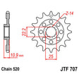 JT SPROCKETS SPROCKET FRONT 520 15T (JTF707.15) - DRIVEN Canada's Powersports 824225207286JTF707.15