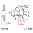 JT SPROCKETS SPROCKET FRONT 520 16T (JTF1269.16) - DRIVEN Canada's Powersports 824225200294JTF1269.16