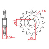 JT SPROCKETS SPROCKET FRONT 520 16T (JTF1381.16RB) - DRIVEN Canada's Powersports 824225208436JTF1381.16RB