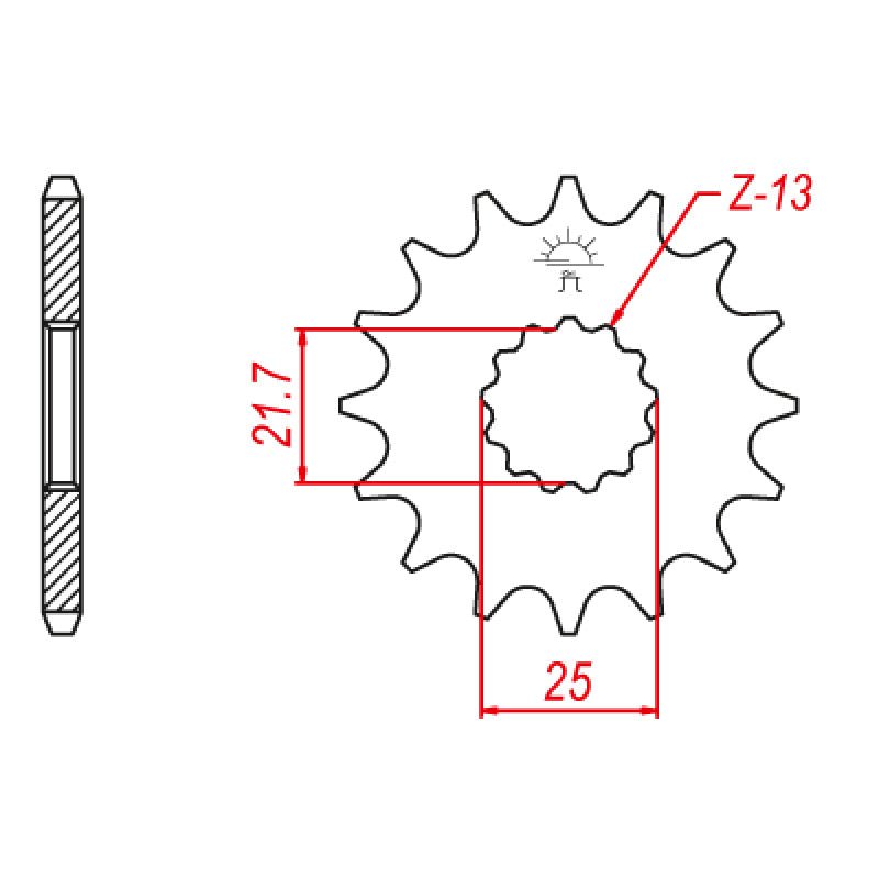 JT SPROCKETS SPROCKET FRONT 520 16T (JTF565.16) - DRIVEN Canada's Powersports 824225204926JTF565.16