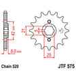 JT SPROCKETS SPROCKET FRONT 520 16T (JTF575.16) - DRIVEN Canada's Powersports 824225205251JTF575.16