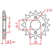 JT SPROCKETS SPROCKET FRONT 520 17T (JTF512.17RB) - DRIVEN Canada's Powersports 824225208795JTF512.17RB