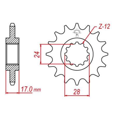 JT SPROCKETS SPROCKET FRONT 525 15T (JTF1371.15RB) - DRIVEN Canada's Powersports 824225208412JTF1371.15RB