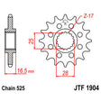 JT SPROCKETS SPROCKET FRONT 525 16T (JTF1904.16) - DRIVEN Canada's Powersports 824225206845JTF1904.16