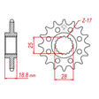 JT SPROCKETS SPROCKET FRONT 525 16T (JTF704.16RB) - DRIVEN Canada's Powersports 824225208870JTF704.16RB