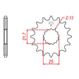 JT SPROCKETS SPROCKET FRONT 525 16T (JTF520.16RB) - DRIVEN Canada's Powersports 824225208351JTF520.16RB