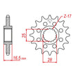 JT SPROCKETS SPROCKET FRONT 525 17T (JTF1904.17RB) - DRIVEN Canada's Powersports 824225208702JTF1904.17RB