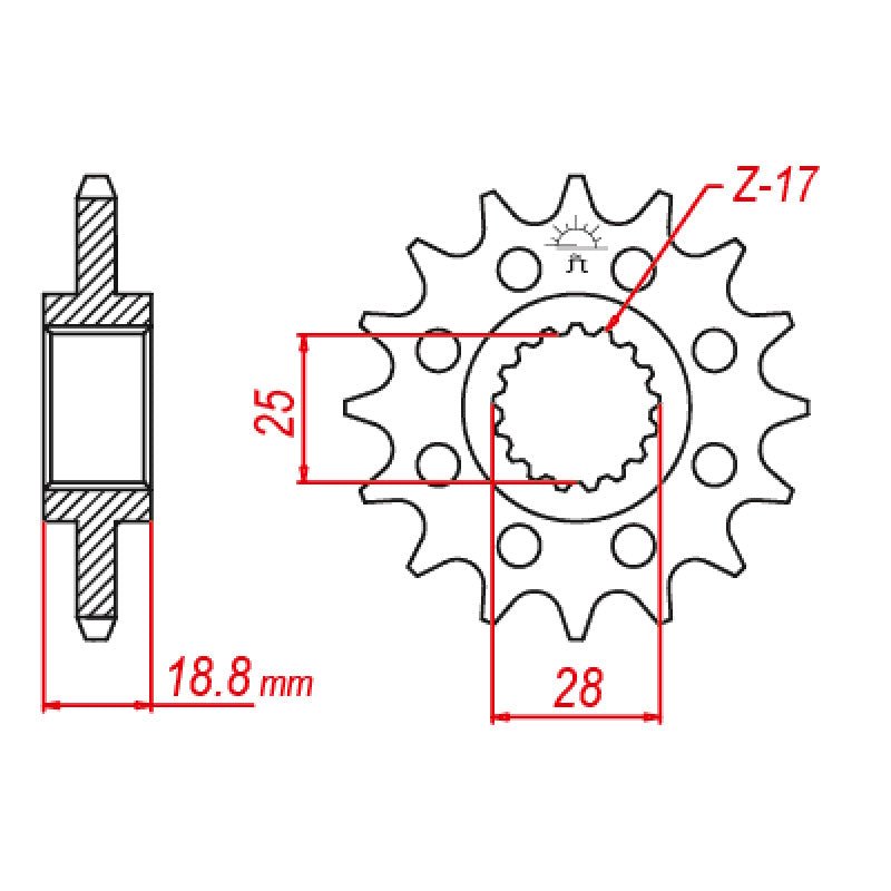 JT SPROCKETS SPROCKET FRONT 525 20T (JTF405.20) - DRIVEN Canada's Powersports 824225207378JTF405.20