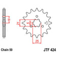 JT SPROCKETS SPROCKET FRONT 530 15T (JTF424.15) - DRIVEN Canada's Powersports 824225203202JTF424.15