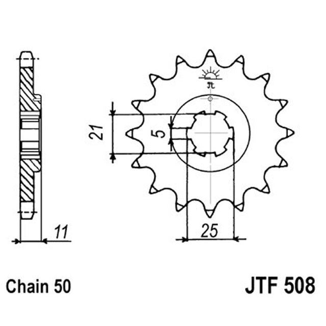 JT SPROCKETS SPROCKET FRONT 530 15T (JTF508.15) - DRIVEN Canada's Powersports 824225204018JTF508.15