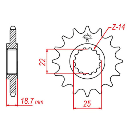 JT SPROCKETS SPROCKET FRONT 530 15T (JTF743.15) - DRIVEN Canada's Powersports 824225208924JTF743.15