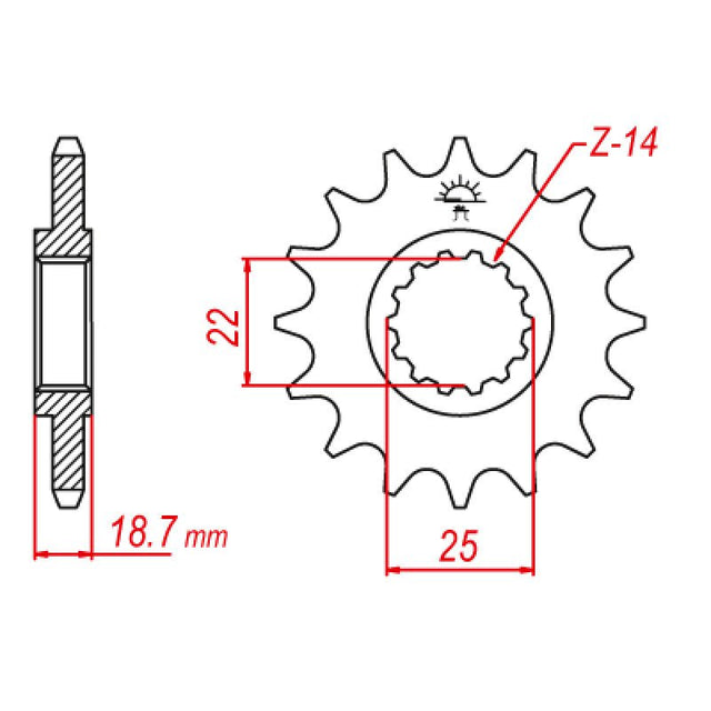 JT SPROCKETS SPROCKET FRONT 530 15T (JTF743.15) - DRIVEN Canada's Powersports 824225208924JTF743.15