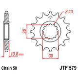 JT SPROCKETS SPROCKET FRONT 530 16T (JTF579.16) - DRIVEN Canada's Powersports 824225205381JTF579.16