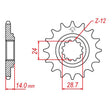 JT SPROCKETS SPROCKET FRONT 530 17T (JTF1529.17RB) - DRIVEN Canada's Powersports 824225208597JTF1529.17RB