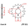 JT SPROCKETS SPROCKET FRONT 530 18T (JTF513.18) - DRIVEN Canada's Powersports 824225204162JTF513.18