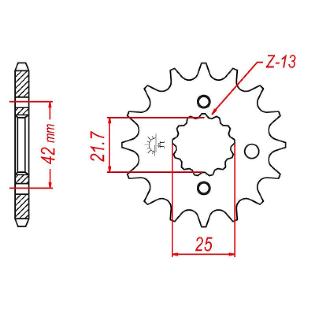 JT SPROCKETS SPROCKET FRONT 530 18T (JTF513.18RB) - DRIVEN Canada's Powersports 824225208801JTF513.18RB