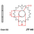 JT SPROCKETS SPROCKET FRONT 532 14T (JTF440.14) - DRIVEN Canada's Powersports 824225203790JTF440.14
