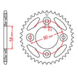 JT SPROCKETS SPROCKET REAR 420 34T (JTR212.34) - DRIVEN Canada's Powersports 824225313307JTR212.34